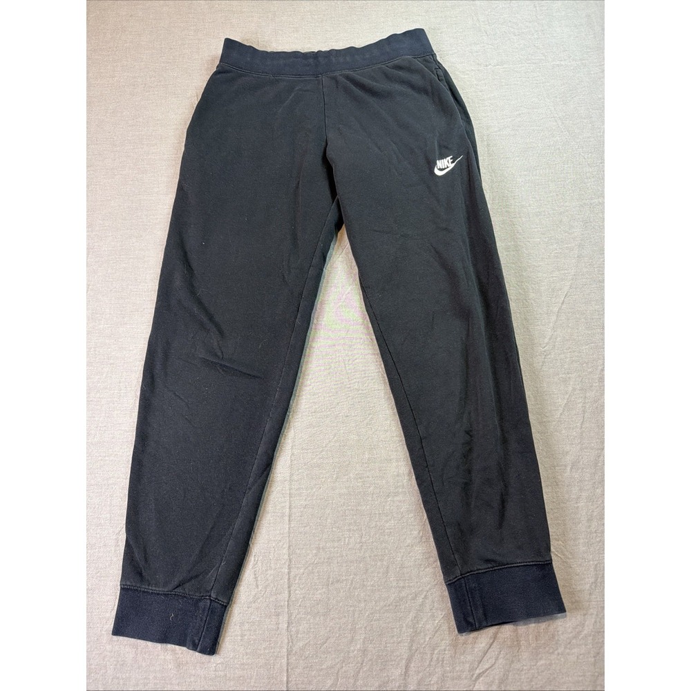 Nike Pants‎ Sweatpants Youth Large Black Straight Leg Drawstring Elastic Band